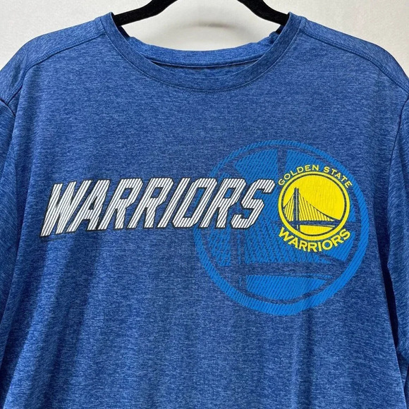 Golden State Warriors NBA TX3 Cool T-Shirt Mens Large Short Sleeve Jersey Blue - Picture 2 of 11